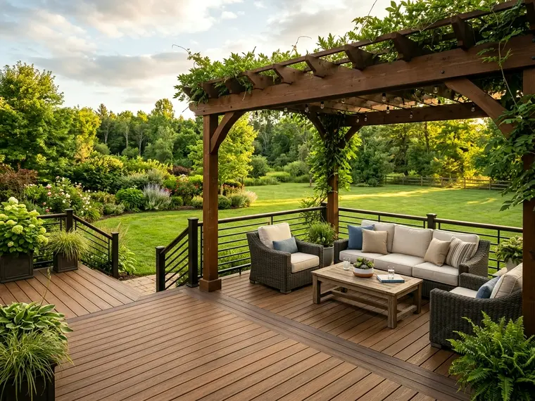 Deck and patio work.