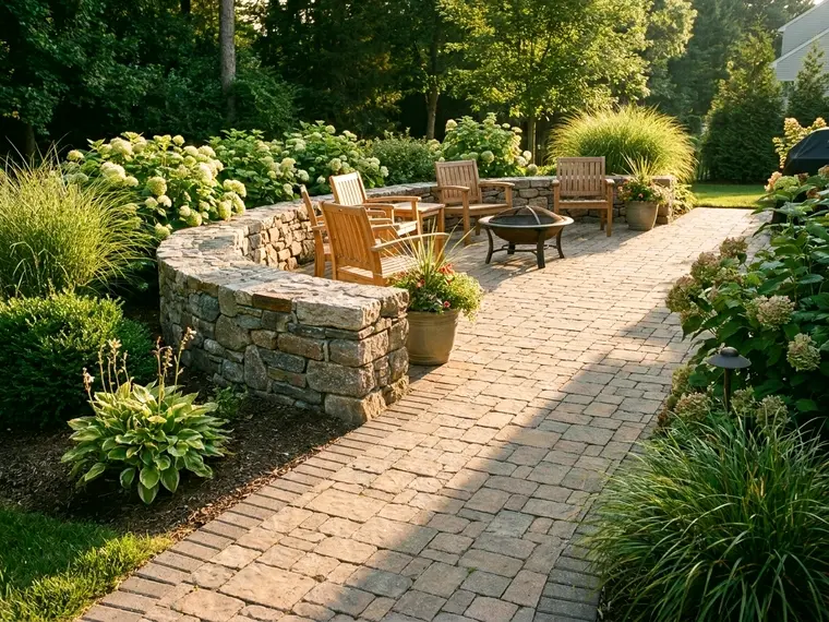 Hardscaping work.