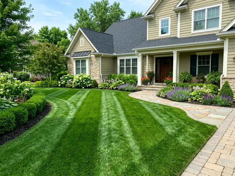 Landscaping work.