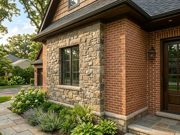 Masonry work.