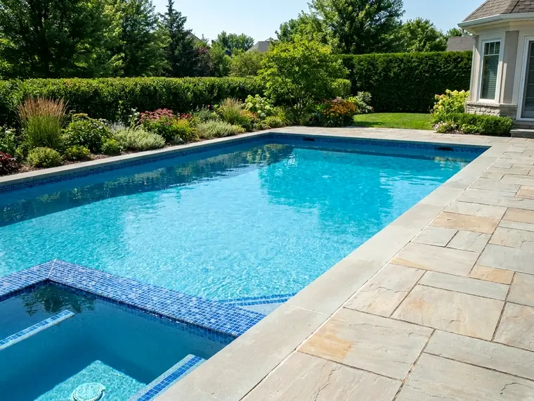 Pool construction work.